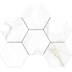 Estima Ideal Мозаика ID01 Hexagon Полированный 25x28.5 / Эстима Идеал Мозаика ID01 Хексагон Полированный 25x28.5 